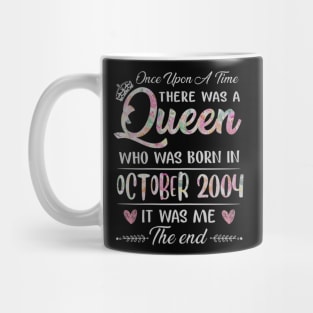 Girls 16th Birthday Queen October 2004 16 Years Old Mug